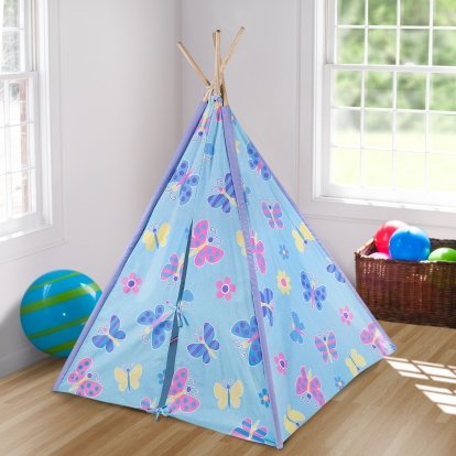 Olive Kids Butterfly Garden Canvas Teepee