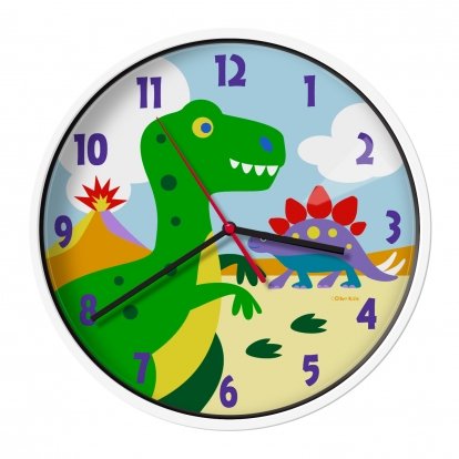 Olive Kids Dinosaur Land Wall Clock