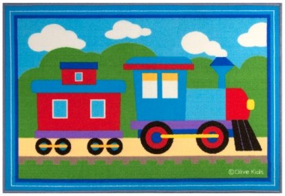 Olive Kids Trains, Planes, Trucks 31.5x45 in. Rug