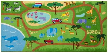 Olive Kids Safari Play Rug