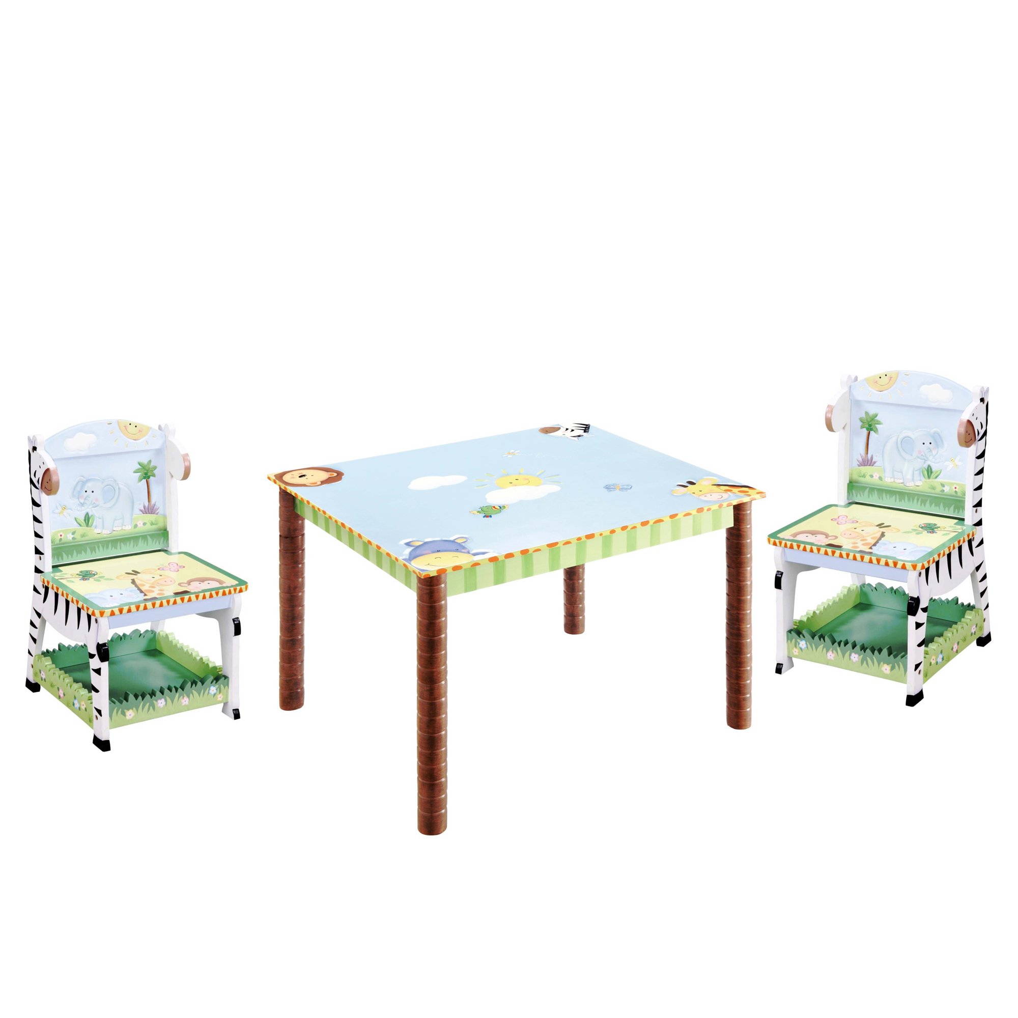Fantasy Fields - Sunny Safari Table & Set of 2 Chairs
