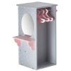 Olivia's Little World - Polka Dots Princess 18" Doll Dresser with 3 Hangers - Grey