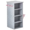 Olivia's Little World - Polka Dots Princess 18" Doll Dresser with 3 Hangers - Grey