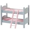 Olivia's Little World - Polka Dots Princess 18" Doll Double Bunk Bed - Grey