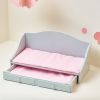 Olivia's Little World - Polka Dots Princess 18" Doll Trundle Bed - Grey