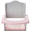 Olivia's Little World - Polka Dots Princess Baby Doll High Chair - Grey