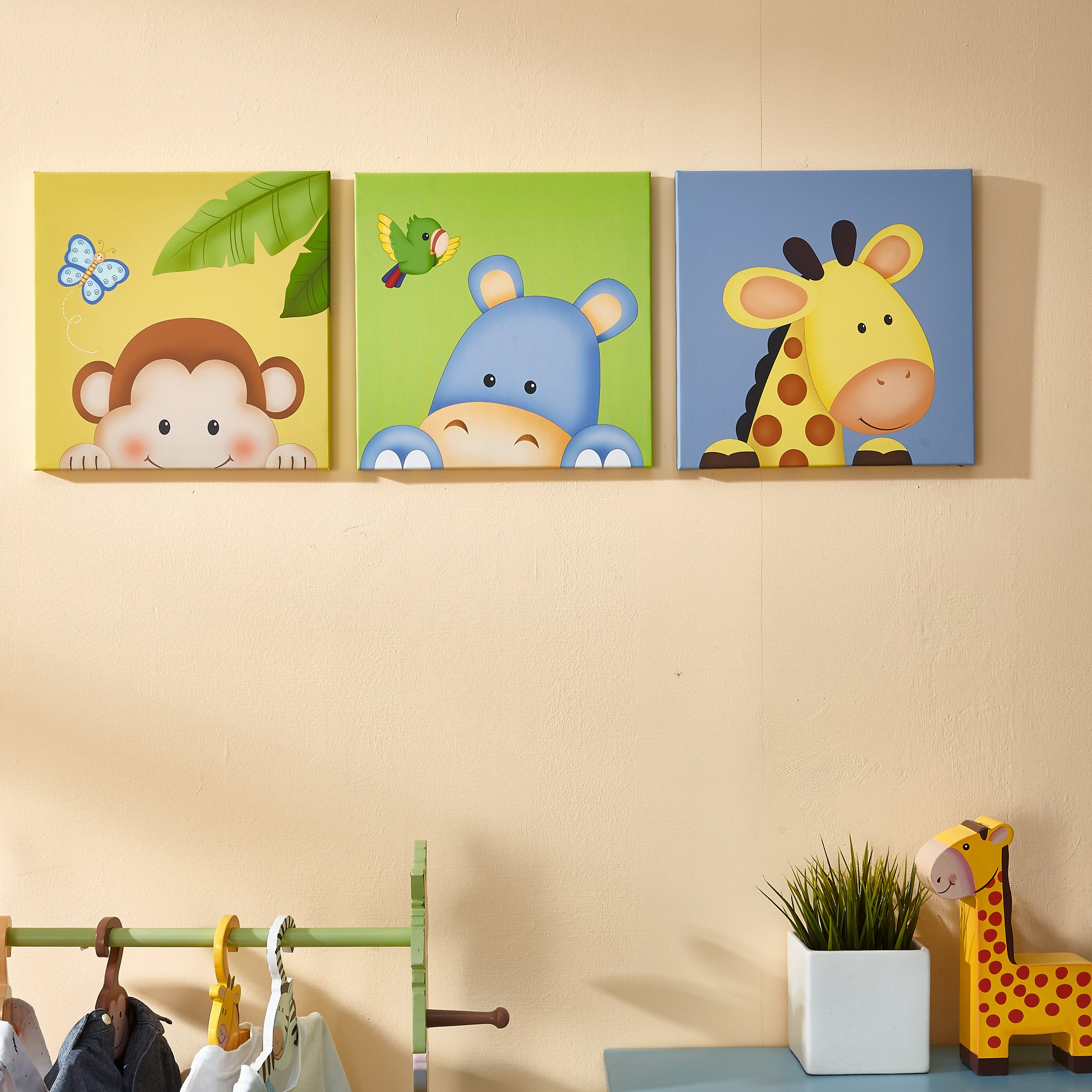 Fantasy Fields - Sunny Safari Canvas Wall Art Set