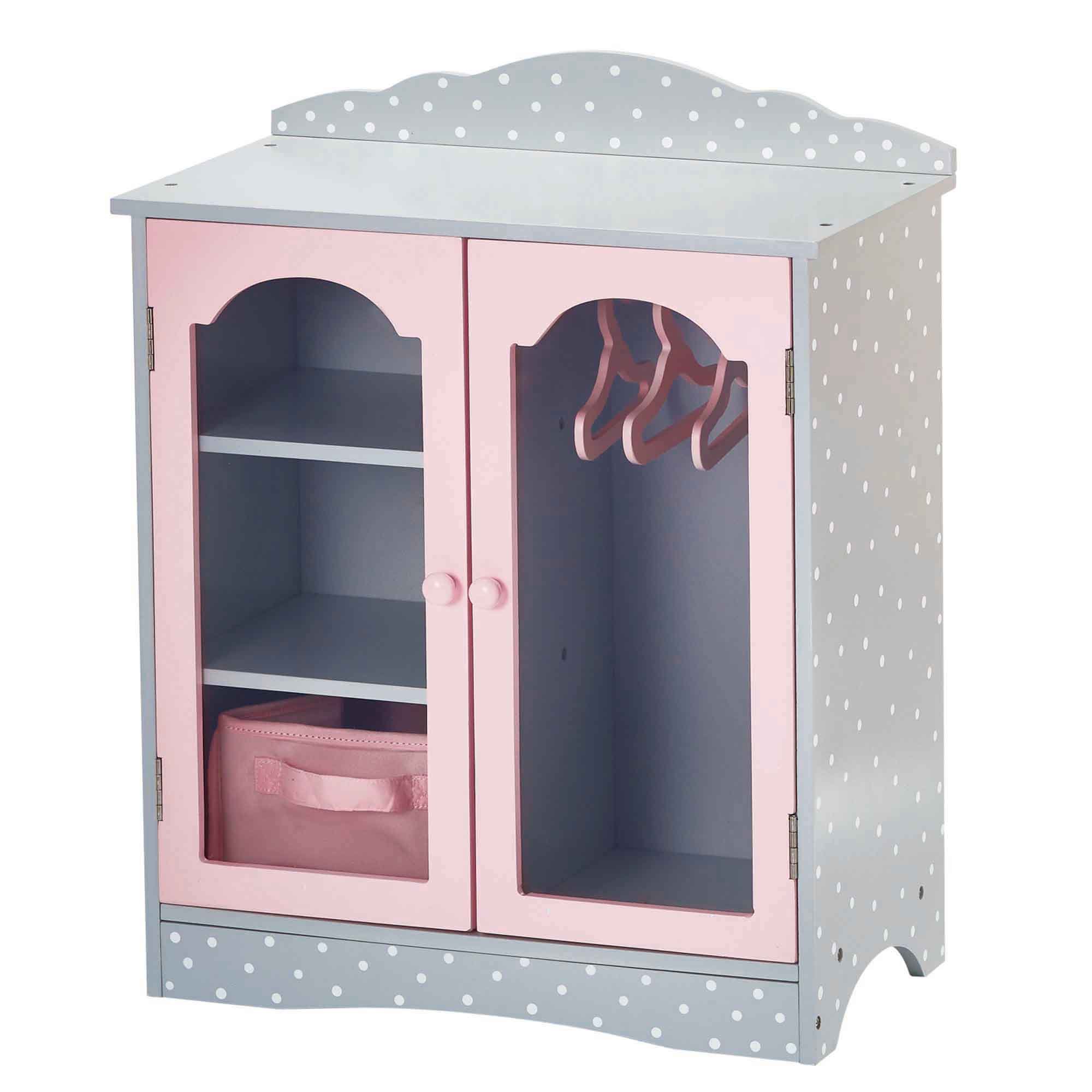 Olivia's Little World - Little Princess 18" Doll Dresser with 3 Hangers