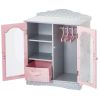 Olivia's Little World - Little Princess 18" Doll Dresser with 3 Hangers