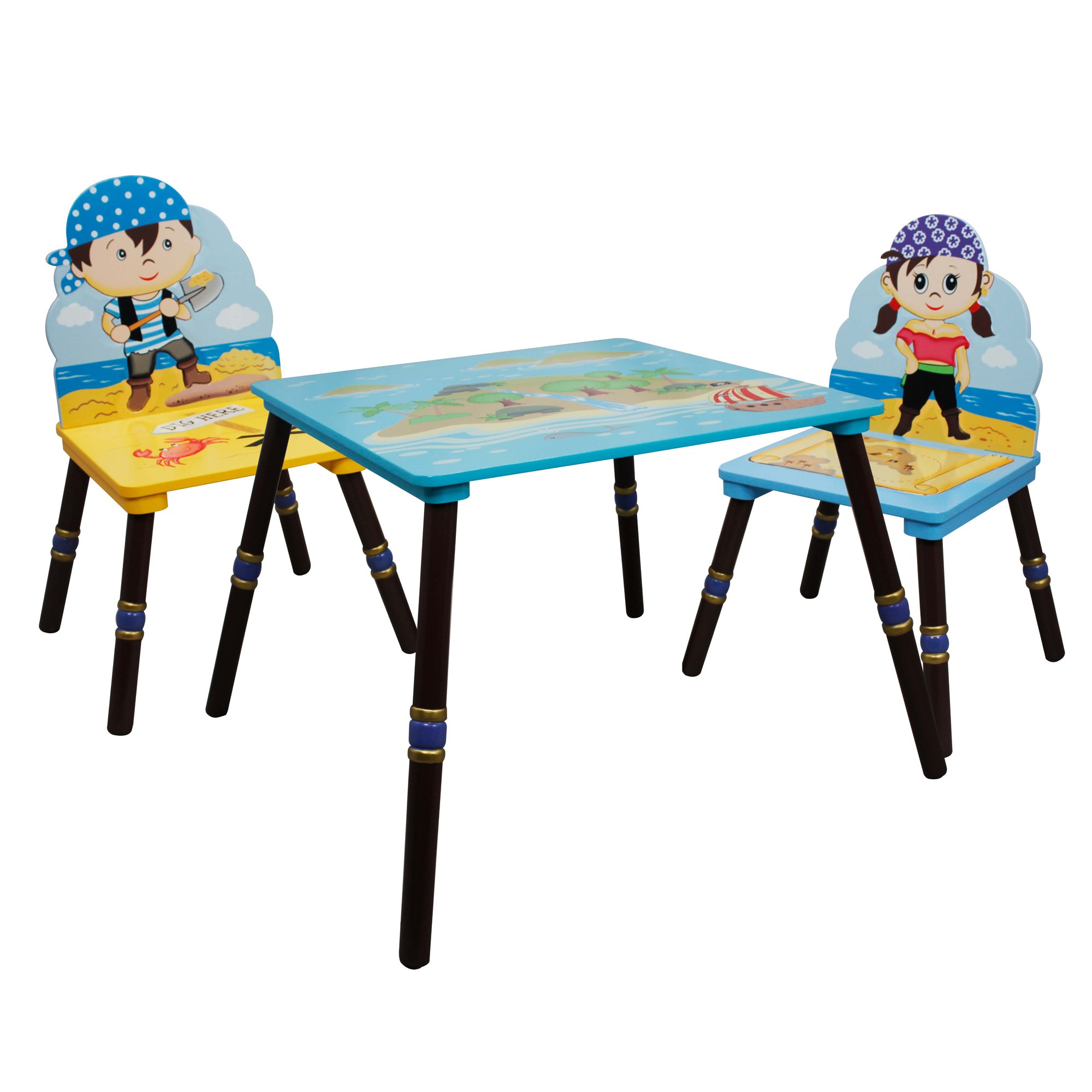 Fantasy Fields - Pirate Island Table & Set of 2 Chairs -B