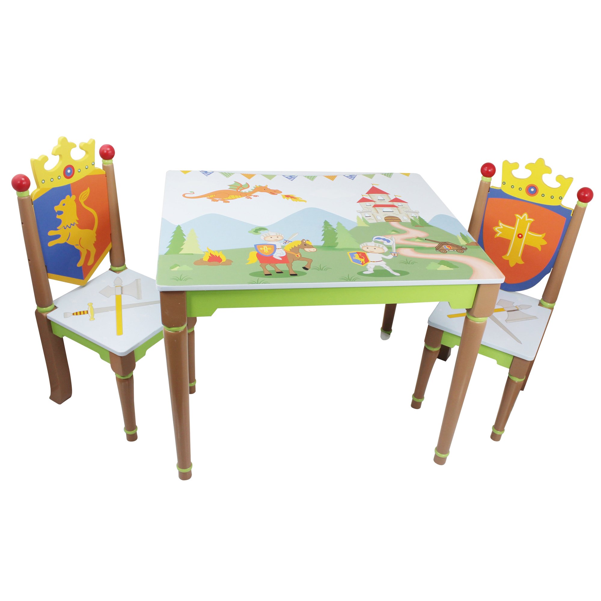 Fantasy Fields - Knights & Dragons  Table and 2 Chairs Set