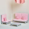 Olivia's Little World - Polka Dots Princess 18" Doll Lounge Set - Grey