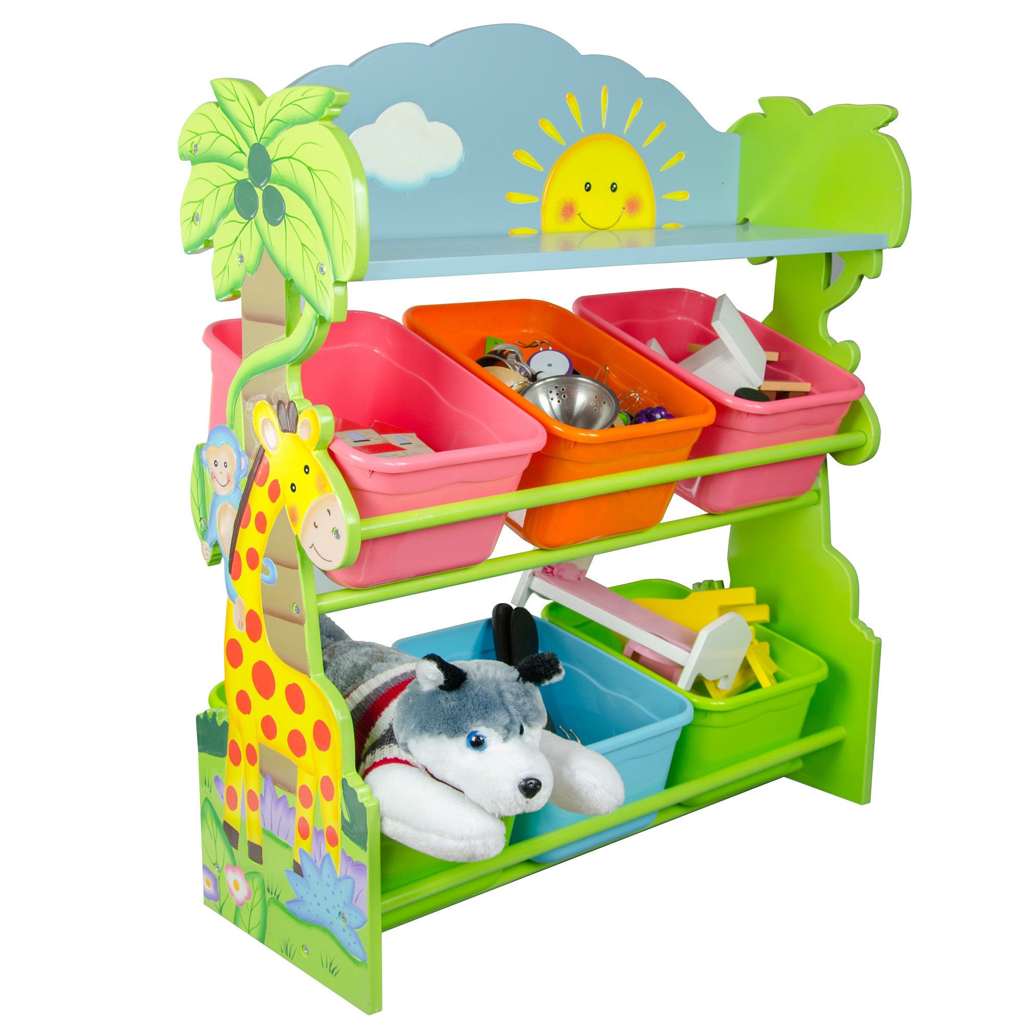 Fantasy Fields - Sunny Safari Toy Organizer with Storage Bins