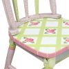 Fantasy Fields - Crackled Rose Table & Set of 2 Chairs