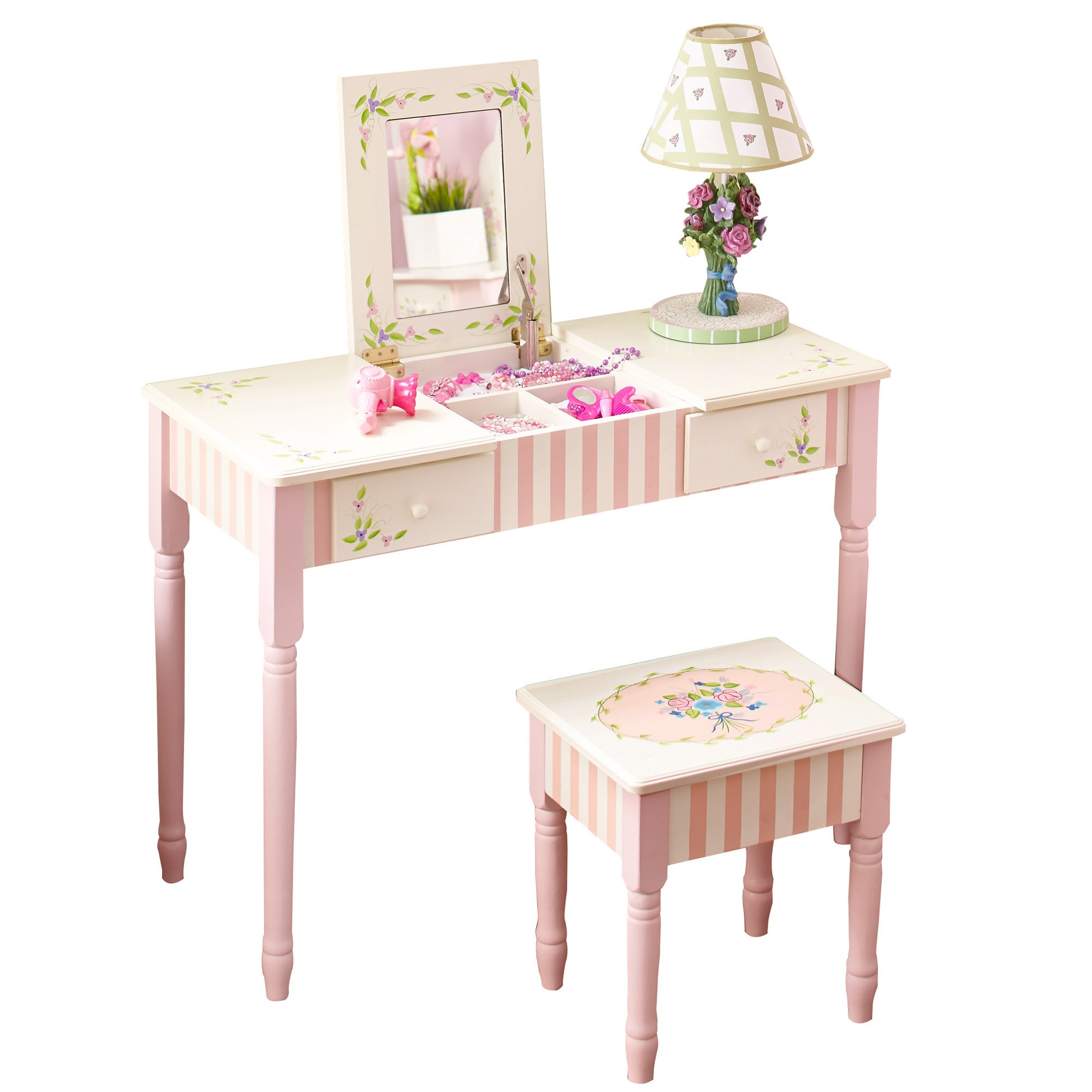 Fantasy Fields - Bouquet Vanity Table & Stool Set