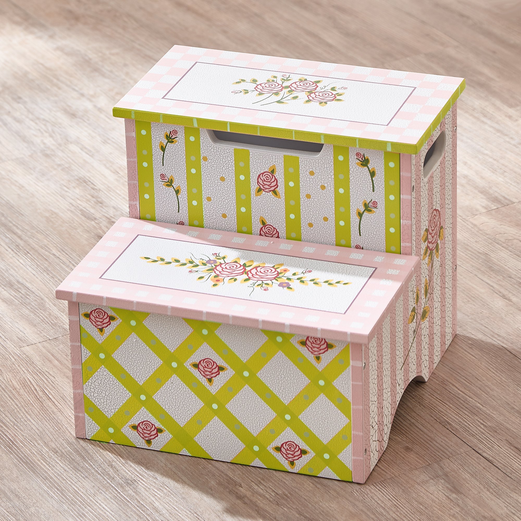 Fantasy Fields - Crackled Rose Step Stool