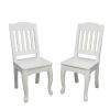 Teamson Kids - Windsor Set of 2 Chairs - White