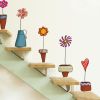 Wall Decal Stickers Flowers Insect Butterfly Potted Plant Home Decor Bedroom