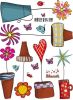 Wall Decal Stickers Flowers Insect Butterfly Potted Plant Home Decor Bedroom