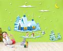Christmas Snow Christmas Snow Decoration Bedroom Wall Stickers Wallpaper