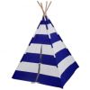 Blue & White Striped Canvas Teepee
