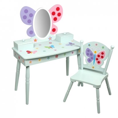 Olive Kids Butterfly Garden Vanity & Chair Set