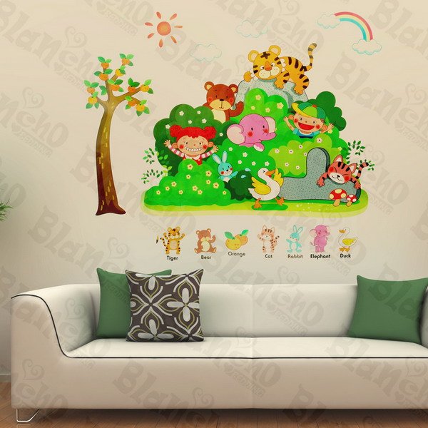 Animals' Party - Wall Decals Stickers Appliques