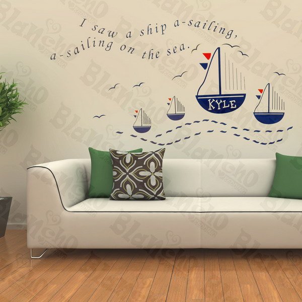 Ocean Trip - Wall Decals Stickers Appliques
