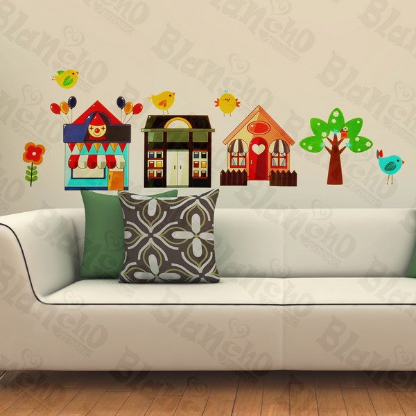 Cartoon House Collection - Wall Decals Stickers Appliques