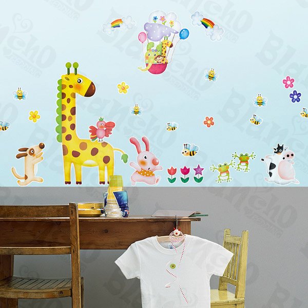 Zoo Party 2 - X-Large Wall Decals Stickers Appliques