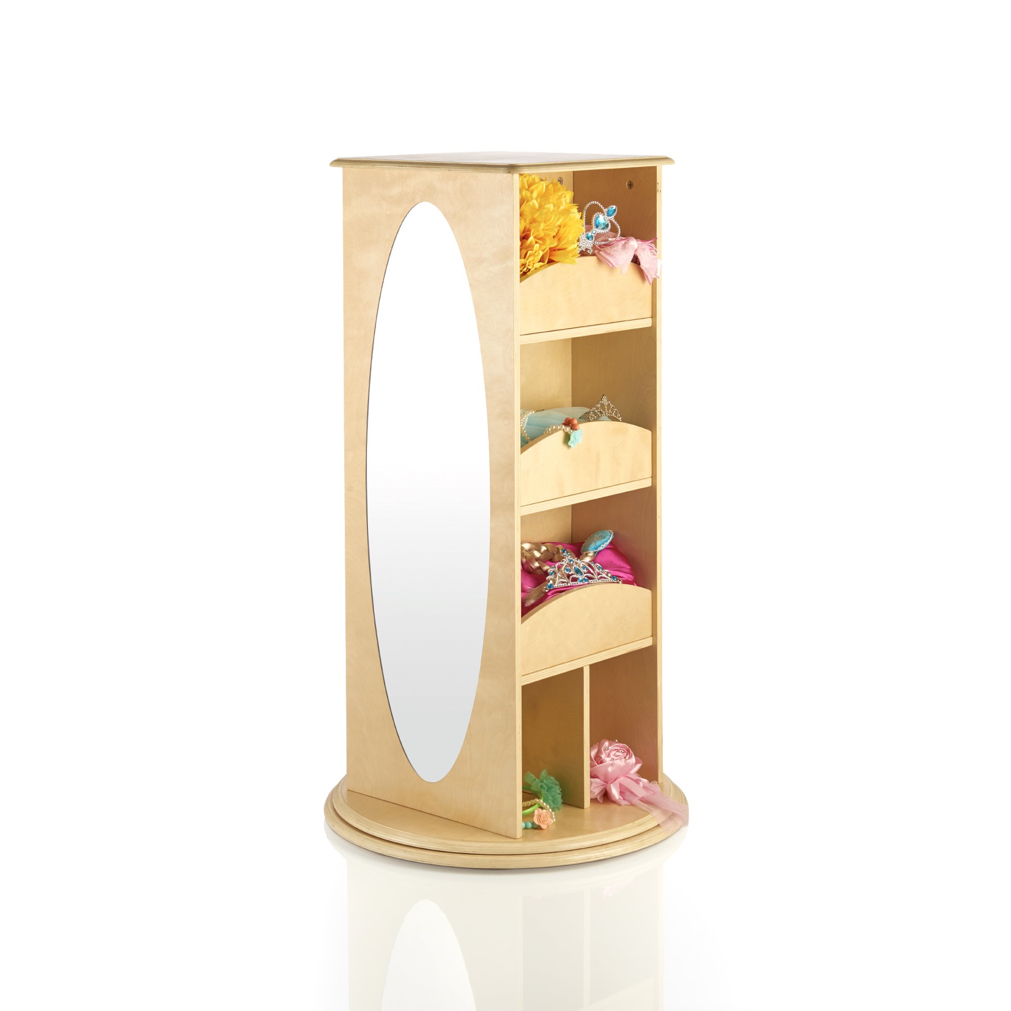 Rotating Dress Up Storage Natural