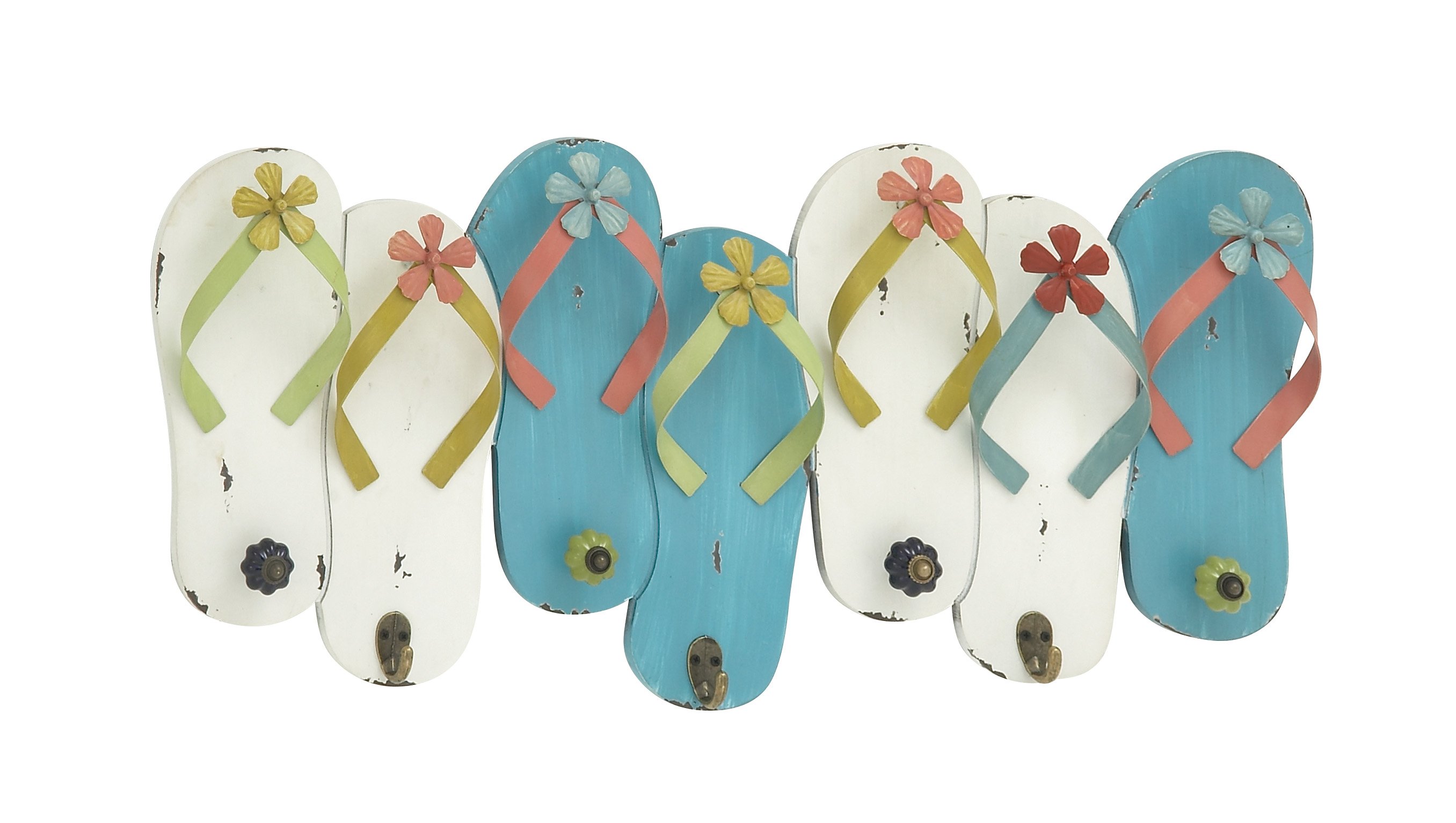 Slipper Designer Wood Metal Wall Hook
