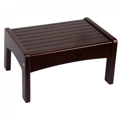 Levels of Discovery Espresso Slatted Step Stool