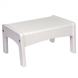 Levels of Discovery White Slatted Step Stool