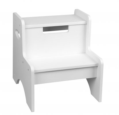 Levels of Discovery White Two Step Stool