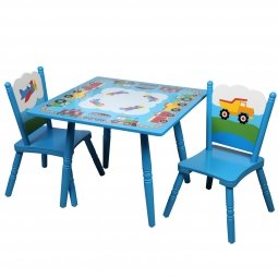 Olive Kids Trains, Planes, Trucks Table & Chair Set